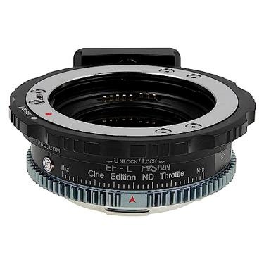 Imagem de Adaptador de lente Vizelex ND Throttle Fusion Smart AF Cine Edition – Compatível com lentes Canon EF/EF-S para selecionar câmeras Alliance L-Mount com funções automáticas, filtro Vari-ND e suporte EF com trava positiva