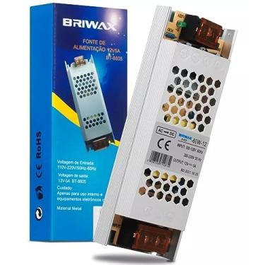 Imagem de Fonte Driver Slim Mini 12v 120w 5a Bivolt Chaveada Briwax
