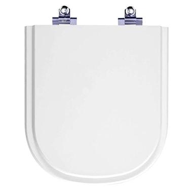 Imagem de Assento Sanitário Laqueado Soft Close Square Branco para vaso Sanitex 6lpf