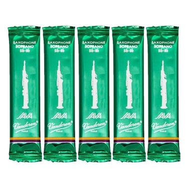 Imagem de 5 Palhetas Vandoren Java Saxofone Soprano Nº 3