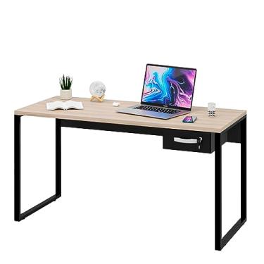 Imagem de Mesa Para Escritório Estilo Industrial 1,50m Com Gaveteiro (Carvalho)