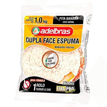 Imagem de Fita Dupla Face, Fixa Pro Espuma, 19mmX5mts, Adelbras