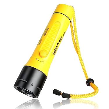 Imagem de Lanterna de mergulho,LetonPower lanterna de mergulho profissional,1800 lumens lanterna a prova d'água,100m lanterna mergulho, Type-C 5500K de luz branca lanterna a prova dagua caça subaquática