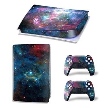Imagem de Decal Skin for Ps5 Digital, Whole Body Vinyl Sticker Cover for PlayStation 5 Console and Controller(PS5 Digital Edition, Blue&red Sky)