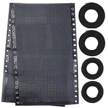 Imagem de Tecido de substituição para cadeira de gravidade zero com kit de cordão elástico, pano de reparo de 53 cm de largura com cabo de substituição para cadeiras grandes GG antigravidade reclinável ao ar livre pátio lounge gramado praia Sling cadeira