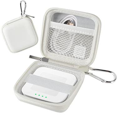 Imagem de Capa para leitor de cartão com chip, suporte para bolsa de transporte rígido cabe no quadrado A-SKU-0485 sem contato e leitor de chip com cabo de carga USB para cartões com chip EMV/Apple Pay/Android Pay/More - branco por COMECASE