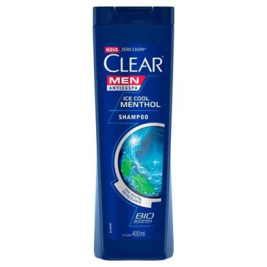 Imagem de Clear Men Shampoo Anticaspa Ice Cool Menthol Com 400ml  - Unilever