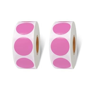 Imagem de Adesivos de círculo de código de cores, 2000 peças, etiquetas redondas de codificação de escrita de 2,5 cm podem escrever para família, escritório, sala de aula de estudante.