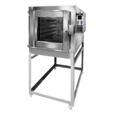 Imagem de Forno Turbo Elétrico Metvisa Total Inox 5 Esteiras 150 Litros 9000W Trifásico 220V FTE1...