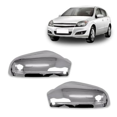 Imagem de Par Aplique Cromado para Capa Retrovisor Chevrolet Vectra Sedan Hatch 2006 2007 2008 2009 2010 2011