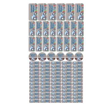 Imagem de Adesivo Etiqueta Escolar Personalizado Vinil Carros 88UN