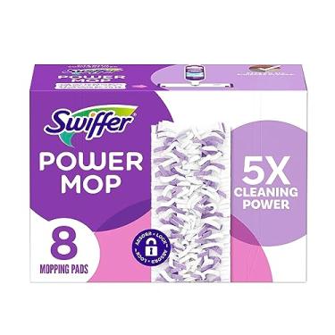 Imagem de Swiffer Refil de almofada de esfregão multisuperfície PowerMop, pacote com 8 almofadas