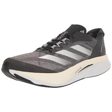 Imagem de adidas Tênis masculino Adizero Boston 12, Preto/Branco/Carbono, 40