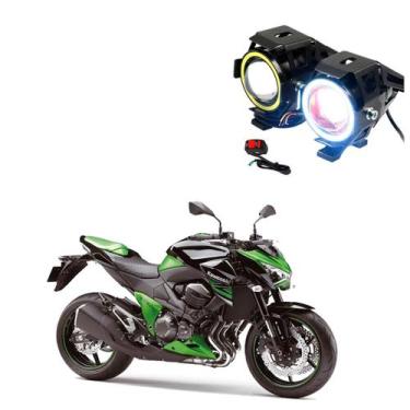 Imagem de Par Farol de Milha Angel Eye U7  para Moto Kawasaki Z 8000 2013 2014 2