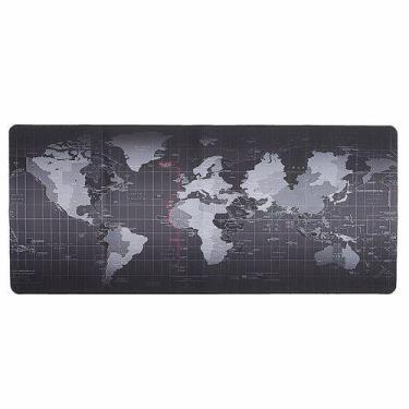 Imagem de Mouse Pad Gamer Impermeável Alta Definição Mapa Mundi 80x30 - Online