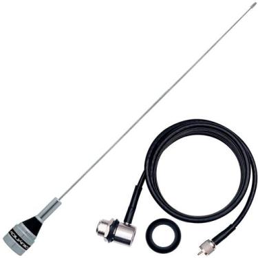Imagem de Antena Móvel Vhf 1/4 200w 50cm M-300c Cabo Coaxial Mini Motorola 5,5 M