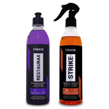 Imagem de Kit Renovador de Plásticos Restaurax 500ml + Removedor de Piche e Cola