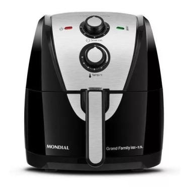 Imagem de Air Fryer Mondial AF-55i 5.5 Litros Preto/Prata (127v)