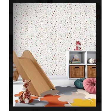 Imagem de Papel De Parede Infantil Sonhos 4225 – Jardim com Borboletas