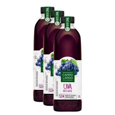 Imagem de Kit 3 Suco de Uva Integral Campo Largo 1,35l