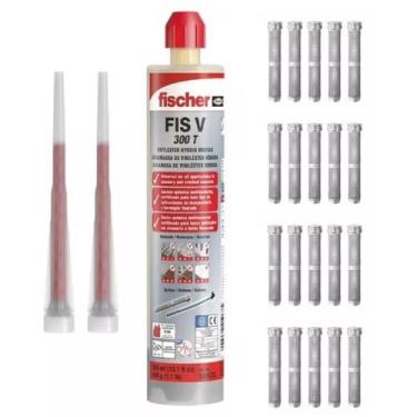 Imagem de Chumbador Químico Vl Com 20 Camisas Bucha Injeção 12Mm - Fischer