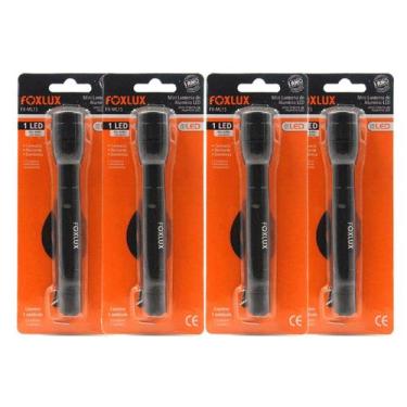 Imagem de Lanterna Led em Aluminio 15 cm Ml5 4 Unidades Foxlux