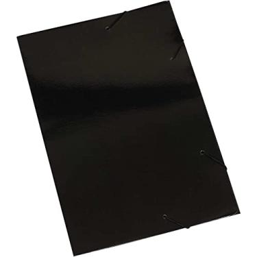 Imagem de Pasta Aba Elastica Papel Oficio Preta Pacote Com 20-4262
