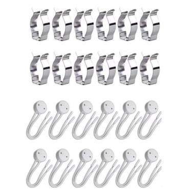 Imagem de Kit 12 Abraçadeira P/ Lâmpada Tubular T8 + 12 Soquete G13 - Decorlux