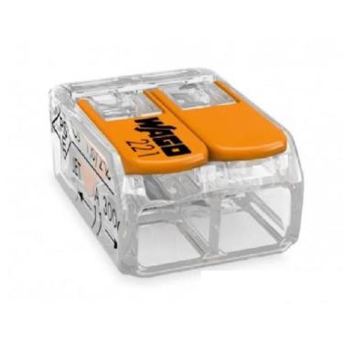 Imagem de CONECTOR 221 WAGO 2 POLOS 6mm 41A - 30 PROFISSIONAL