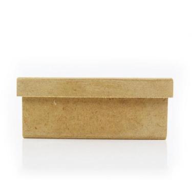 Imagem de Caixa Tampa Sapato de Mdf Madeira Crua - Tamanho: 15 X 15 X 06 Cm - MA