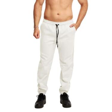 Imagem de Calça Jogger Plus Size Sarja Masculina Skinny Com Punho S01plus - Wook