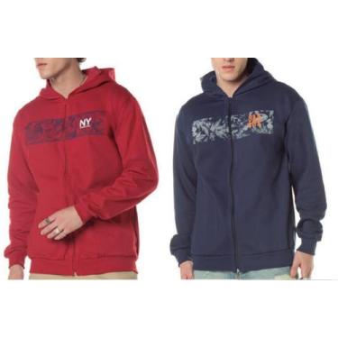 Imagem de Jaqueta Moletom CDKA Com Capuz Zíper Masculino Adulto Cores e Estampas