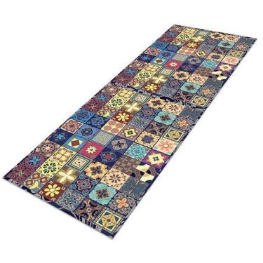 Imagem de Tapete Passadeira de Cozinha Ladrilho Português-60 x 250 - Style Brazi