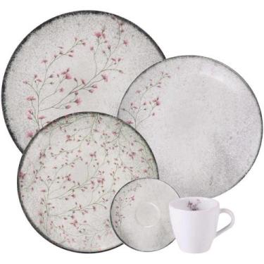 Imagem de Aparelho de Jantar Tramontina Floralis em Porcelana Decorada 20 Peças 