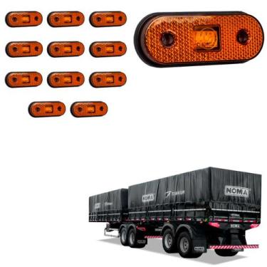 Imagem de 12 Lanterna Lateral Noma LED Âmbar Saída Fios - DW Componentes