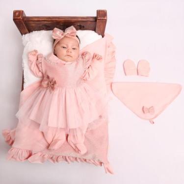 Imagem de Saida Maternidade Menina Princesa - PEQUENO ANJO, Coral, P