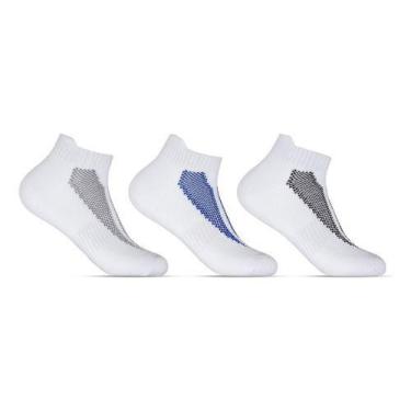 Imagem de Kit 3 Meias Cano Curto Masculina Hoahi 004homc18015, 39-43