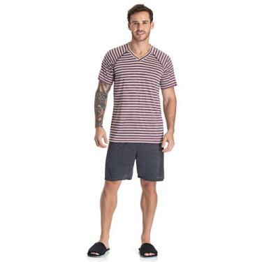 Imagem de Pijama Masculino Curto Listrado 09.02.011 - Toque Intimo, G