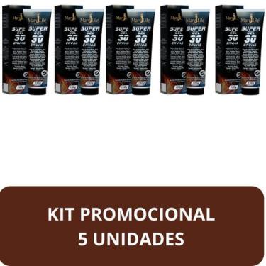 Imagem de Super Gel Desodorante Massageador Mary Life 30 Ervas Bisnaga 150g Kit 