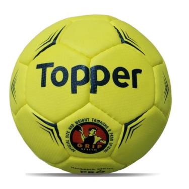 Imagem de Bola Handebol Topper Hand T1 Pro Costurada, Amarelo