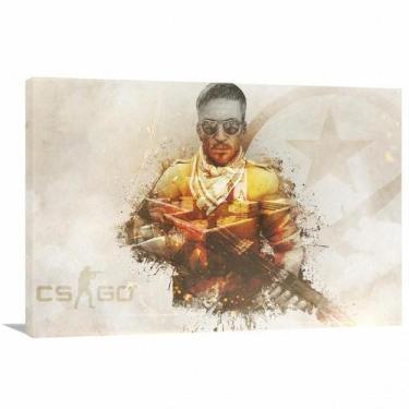 Imagem de Quadro decorativo CSGO TR Dust II - Tela em Tecido - Wall Frame