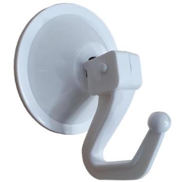 Imagem de Porta Suporte Para Toalha De Banho E Rosto Branco Ventosa - Daivak