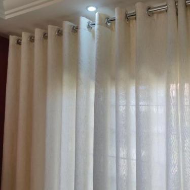 Imagem de Cortina De Linho Sem Forro Para Trilho Suiço 12,00x2,70 Luxo - Salvate