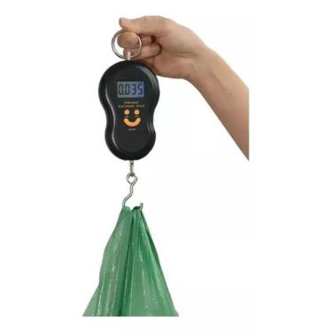 Imagem de Balança Digital Portátil de Mão para Malas Bolsas e Pesca Suporta Até 