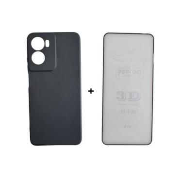 Imagem de Capa Capinha Case Aveludada + Película 3D Vidro Para Motorola Moto G05