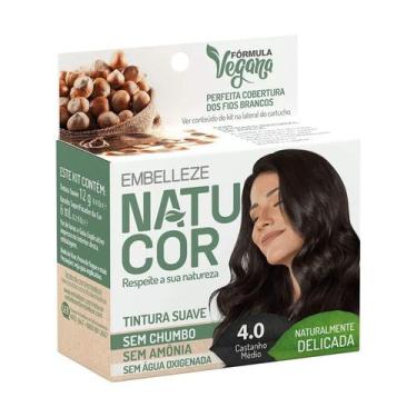 Imagem de Tintura Suave Natucor 4.0 Castanho Medio Kit Economico