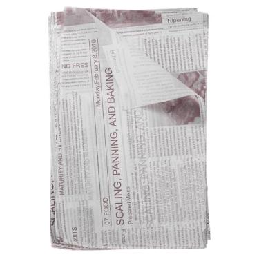 Imagem de HARFINGTON 200 folhas de papel encerado, folhas quadradas, 20 x 30 cm, papel de embrulho de alimentos estilo jornal antigo, para sanduíche, forros, cesta de piquenique, pão, hambúrguer, cozinha