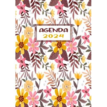 Imagem de Agenda Journalier 2024: Restez Organisé du 1er janvier 2024 au 31 décembre 2024 | Pages de Contacts, Emplois du Temps, Journal de Mots de Passe, Jours Fériés, Anniversaires et Bien Plus Encore !