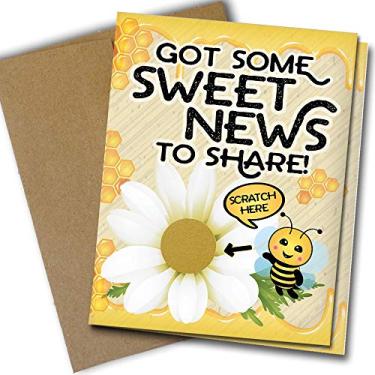 Imagem de Oh Boy Love It Cartão de raspar de gravidez (Bee)