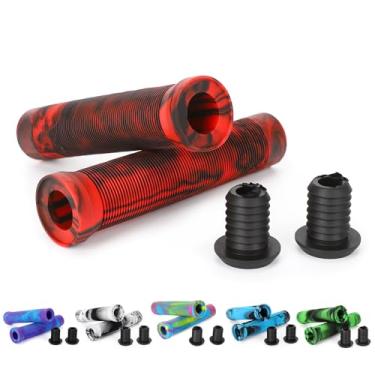 Imagem de Punhos de scooter - Punhos de guidão MTB e BMX de cores mistas | Pegas macias de 145 mm para scooter profissional, mountain bike